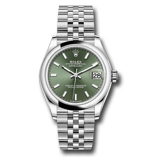 Datejust 31mm Stainless Steel 278240 Mint Green Index Jubilee