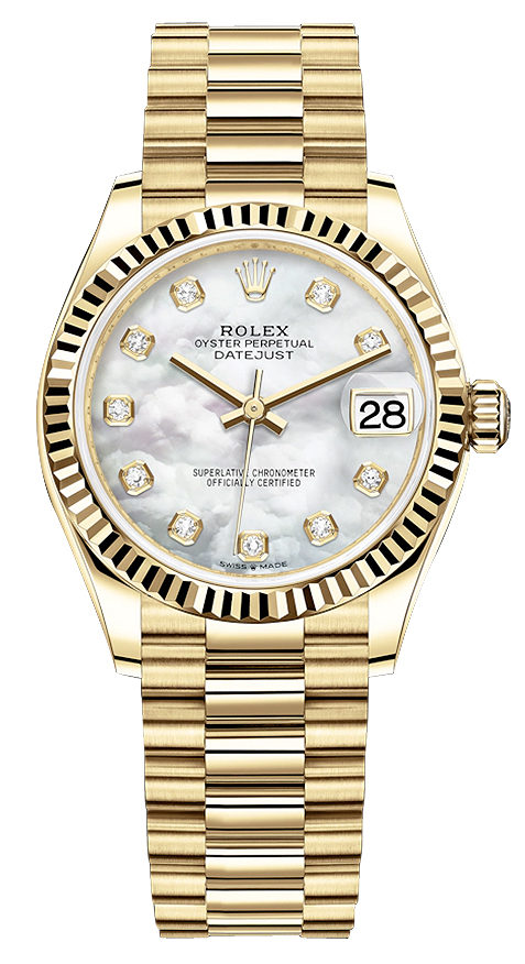 Datejust 31mm Yellow Gold 278278 MOP Diamond President