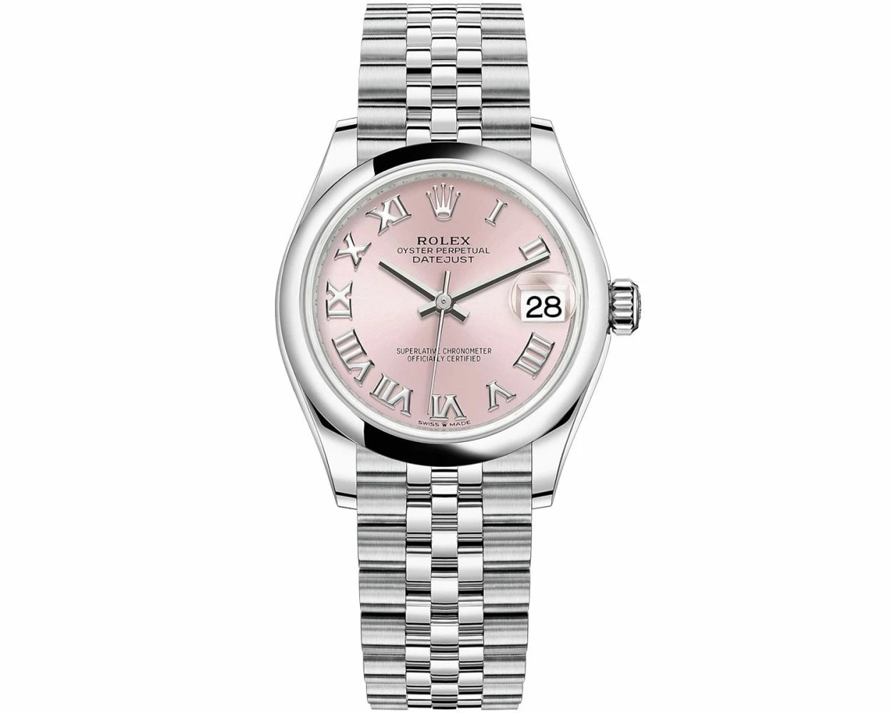 Datejust 31mm Stainless Steel 278240 Pink Roman Jubilee