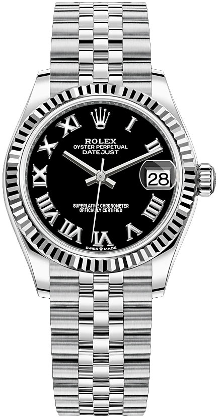 Datejust 31mm Stainless Steel 278274 Black Roman Jubilee