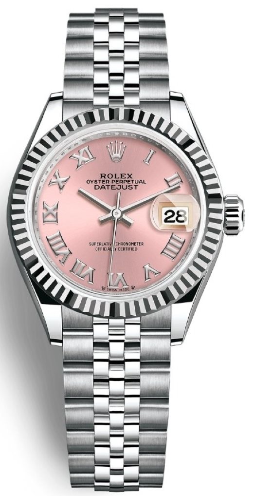 Lady Datejust 28mm Stainless Steel 279174 Pink Roman Jubilee