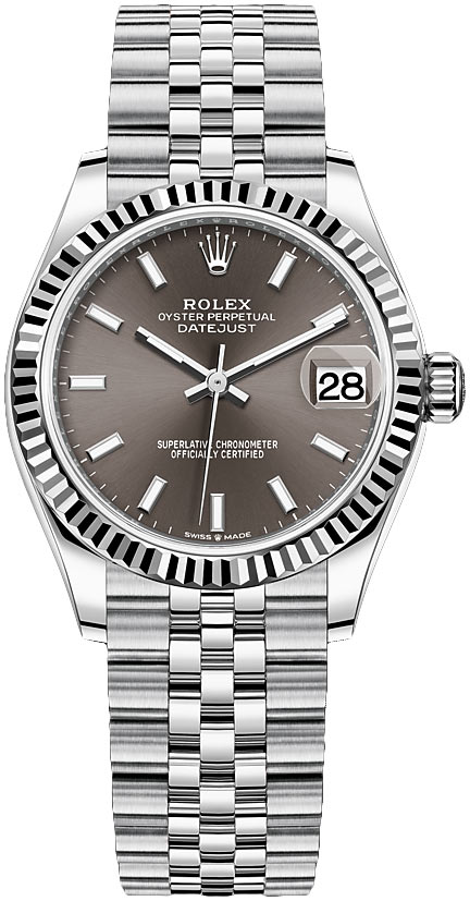 Datejust 31mm Stainless Steel 278274 Dark Grey Index Jubilee