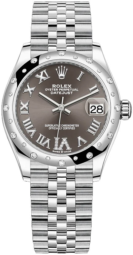Datejust 31mm Stainless Steel 278344rbr Dark Grey VI Jubilee