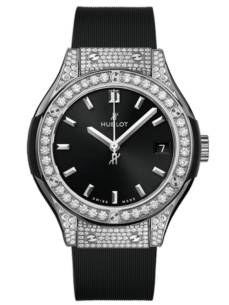 Hublot Classic Fusion Titanium Diamonds Pave 33mm