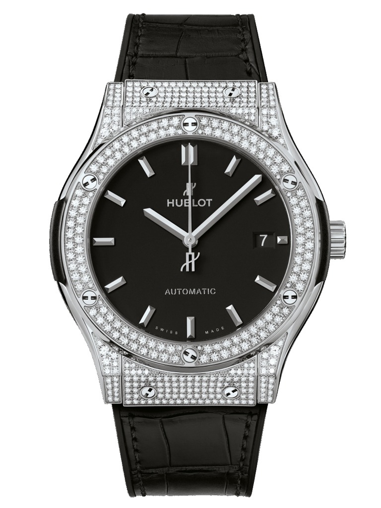 Hublot Classic Fusion Titanium Diamonds Pave 42mm