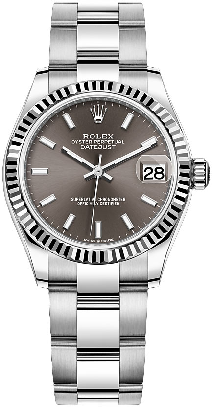 Datejust 31mm Stainless Steel 278274 Dark Grey Index Oyster