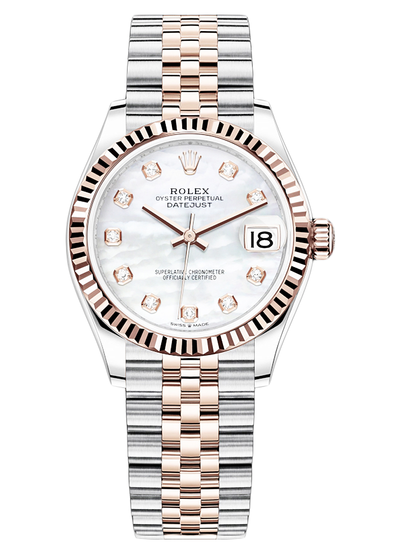 Datejust 31mm Stainless Steel and Rose Gold 278271 MOP Diamond Jubilee