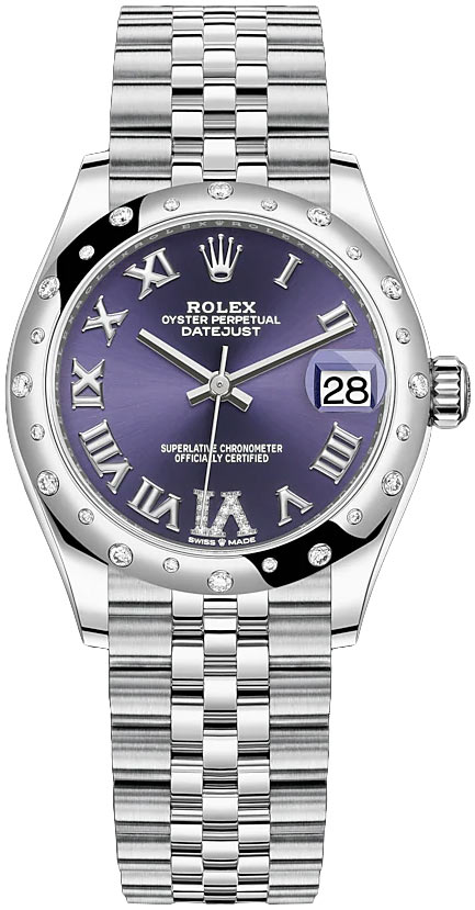 Datejust 31mm Stainless Steel 278344rbr Aubergine VI Jubilee
