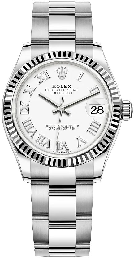 Datejust 31mm Stainless Steel 278274 White Roman Oyster