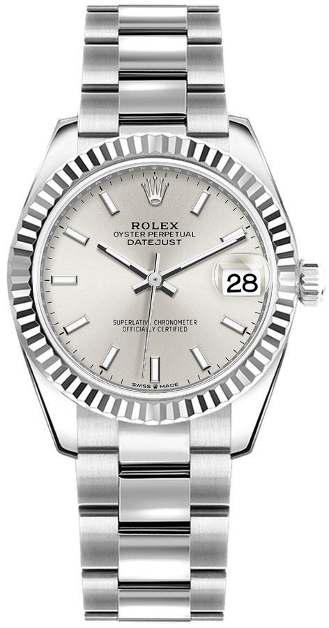 Datejust 31mm Stainless Steel 278274 Silver Index Oyster