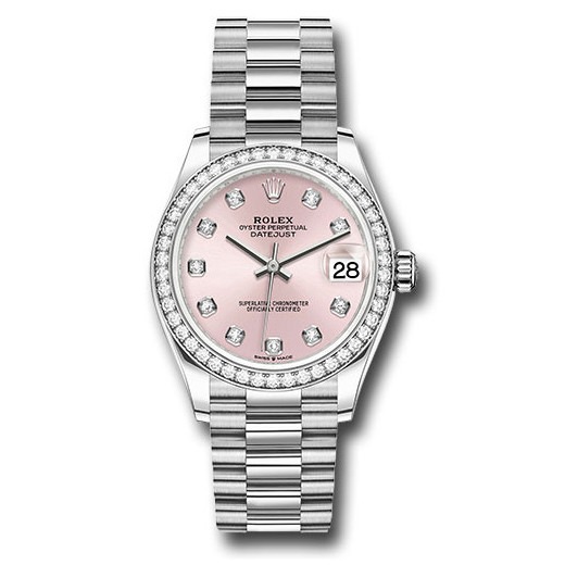 Datejust 31mm White Gold 278289RBR Pink Diamond President