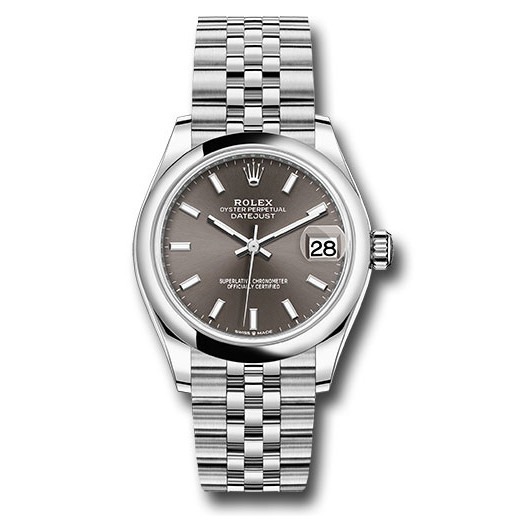 Datejust 31mm Stainless Steel 278240 Dark Grey Index Jubilee