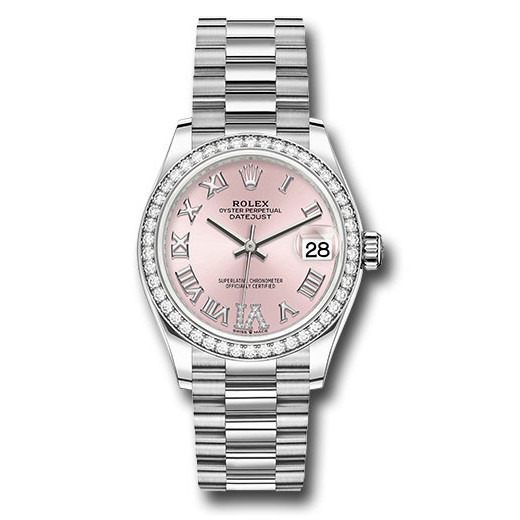 Datejust 31mm White Gold 278289RBR Pink VI Roman President