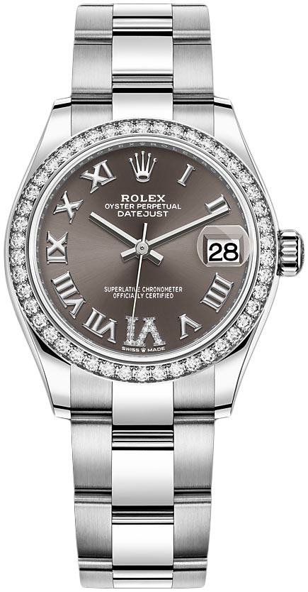 Datejust 31mm Stainless Steel 278384rbr Dark Grey VI Oyster